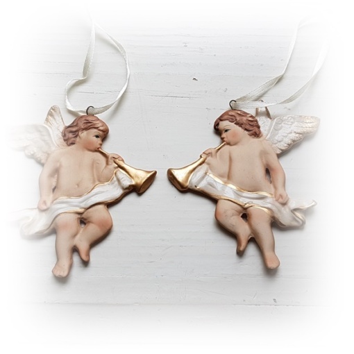 Hängande ängel i keramik