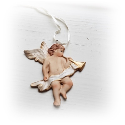 Hängande ängel i keramik