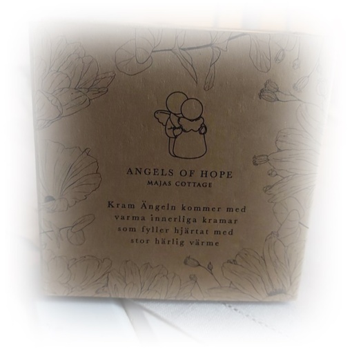 Kram ängeln i gåvobox från Majas Cottage